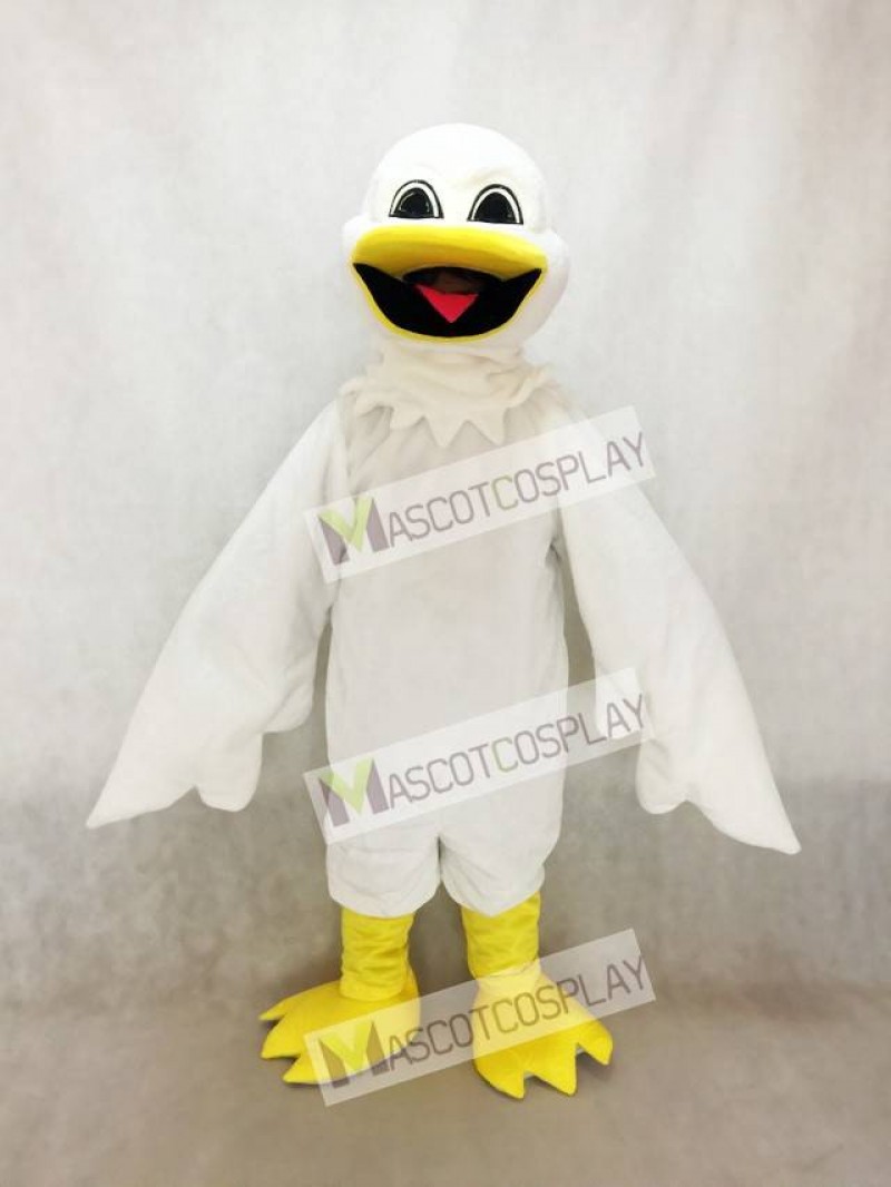 White Harold Bird Mascot Costume