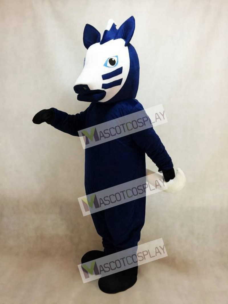 Trojan Horse in Blue Mascot Costume