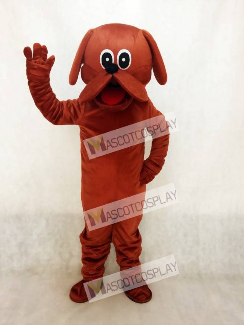 Reddish Brown Rooney Dog Mascot Costume