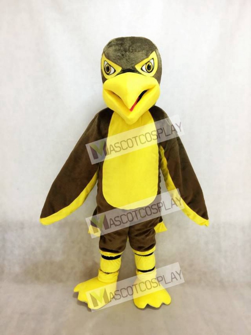 Hot Sale Adorable Realistic New Brown and Yellow Hawk / Falcon Mascot Costume