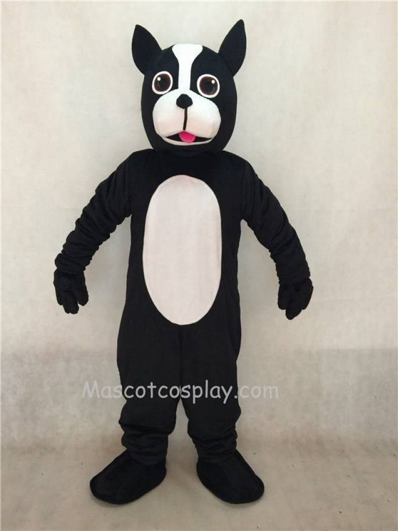 Hot Sale Adorable Realistic New Black Dog Mascot Costume