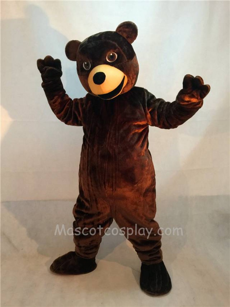 Fierce New Brown Friendly Grizzly Bear Mascot Costume