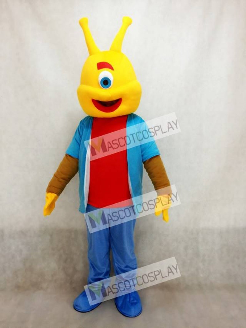 Cute Alien Short Plush Funny Adult Mascot Costume