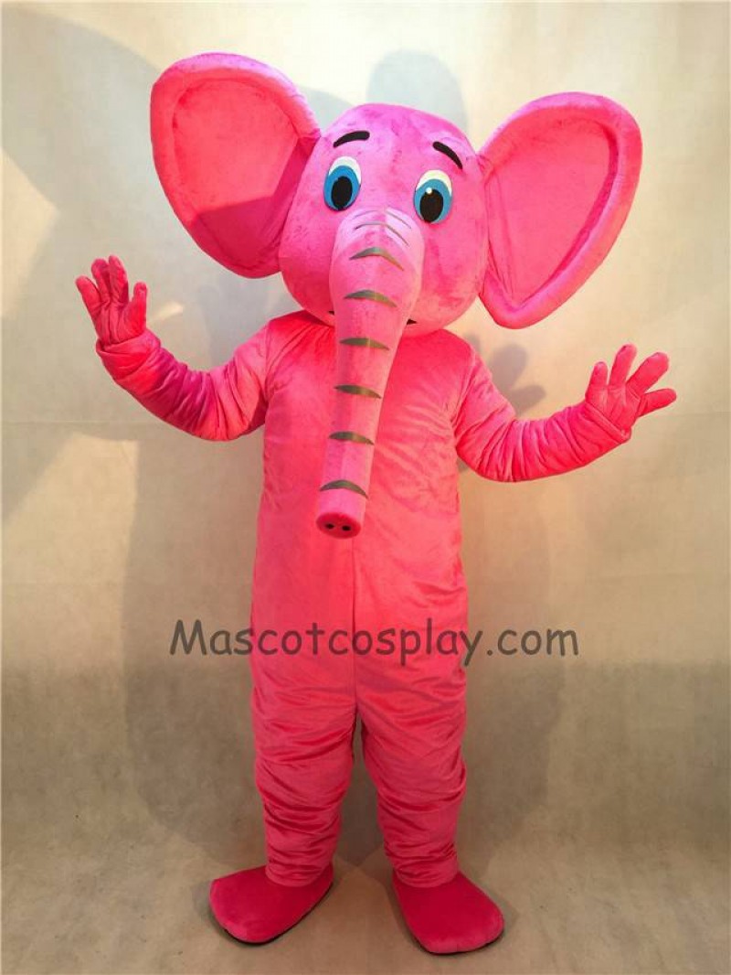 Cute New Pink Elephant Mascot Costume