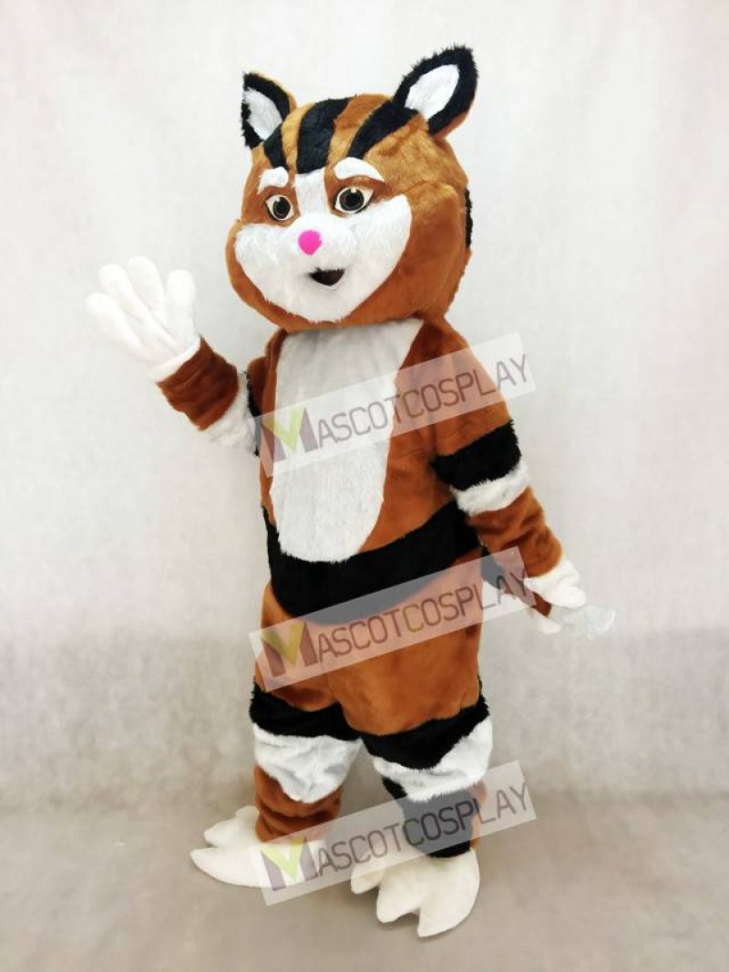 Black and Brown Cat Mascot Costume