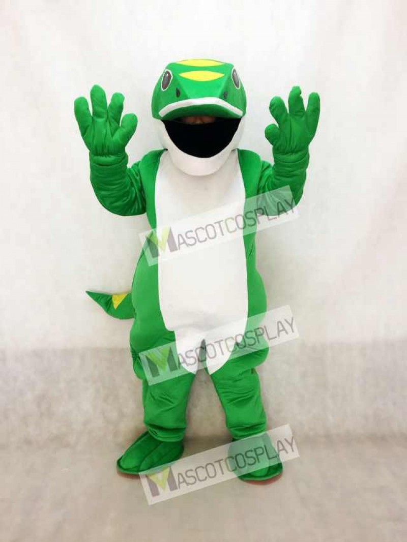 Green Gecko Mascot Costume