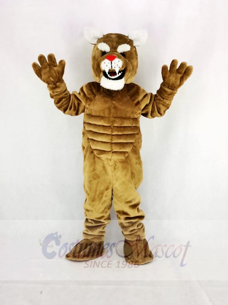 Power Brown Cougar Mascot Costume College