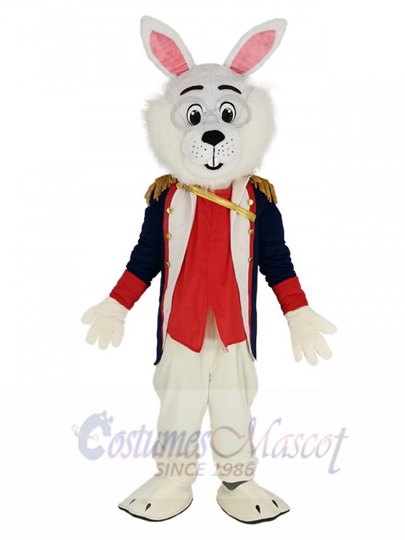 Colonel Wendell Rabbit with Lace Mascot Costume Animal