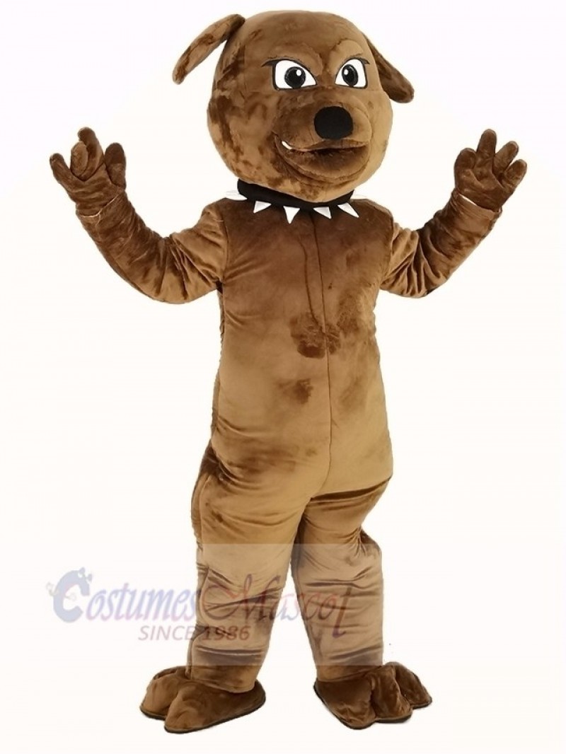 Brown Bulldog Mascot Costume Animal