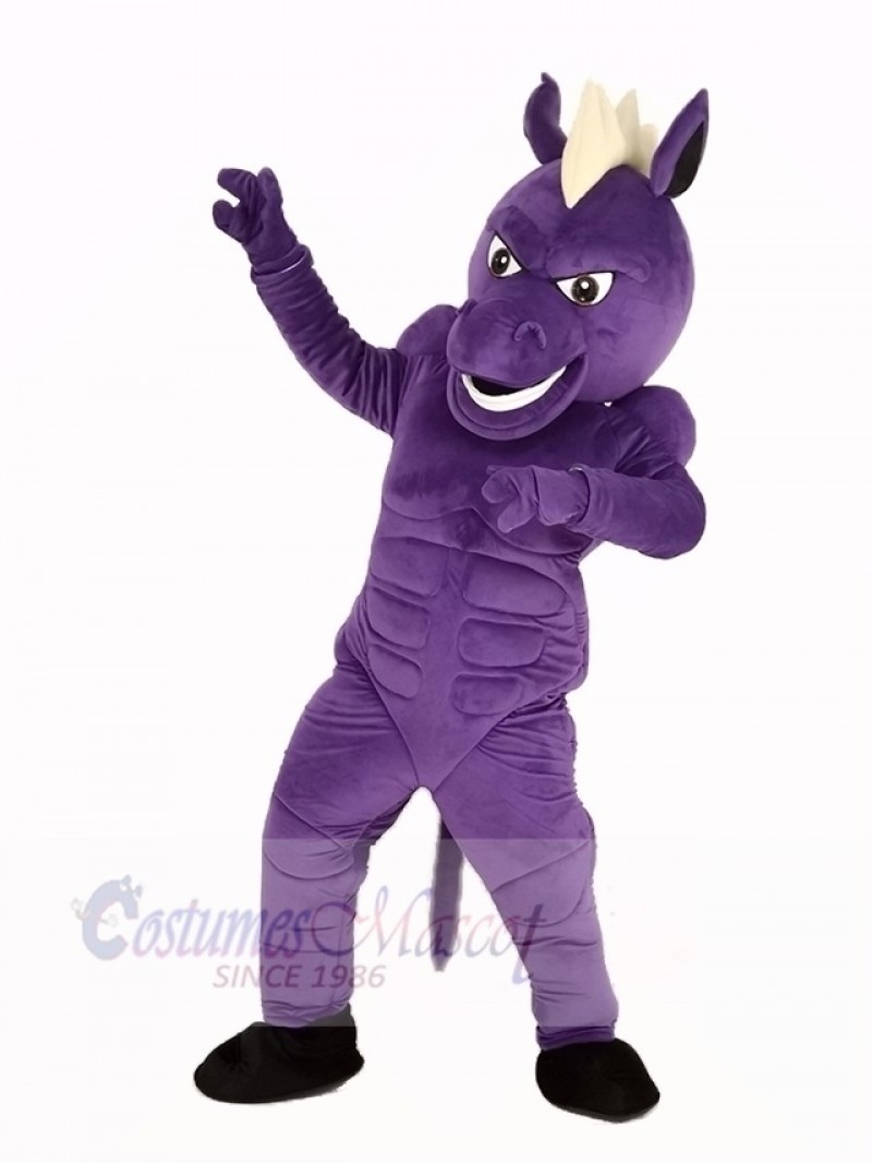 Purple Mustang Horse Mascot Costume Animal