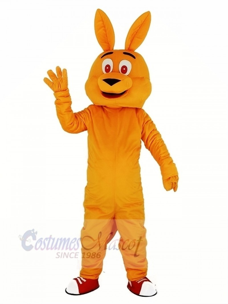 Orange Kangaroo Mascot Costume Cartoon