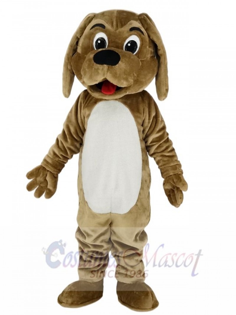 Cute Brown Dog Mascot Costume School