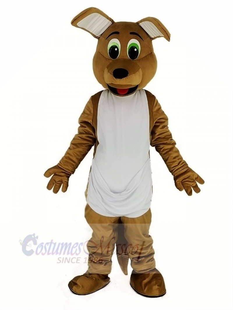 Dark Tan Kangaroo Mascot Costume