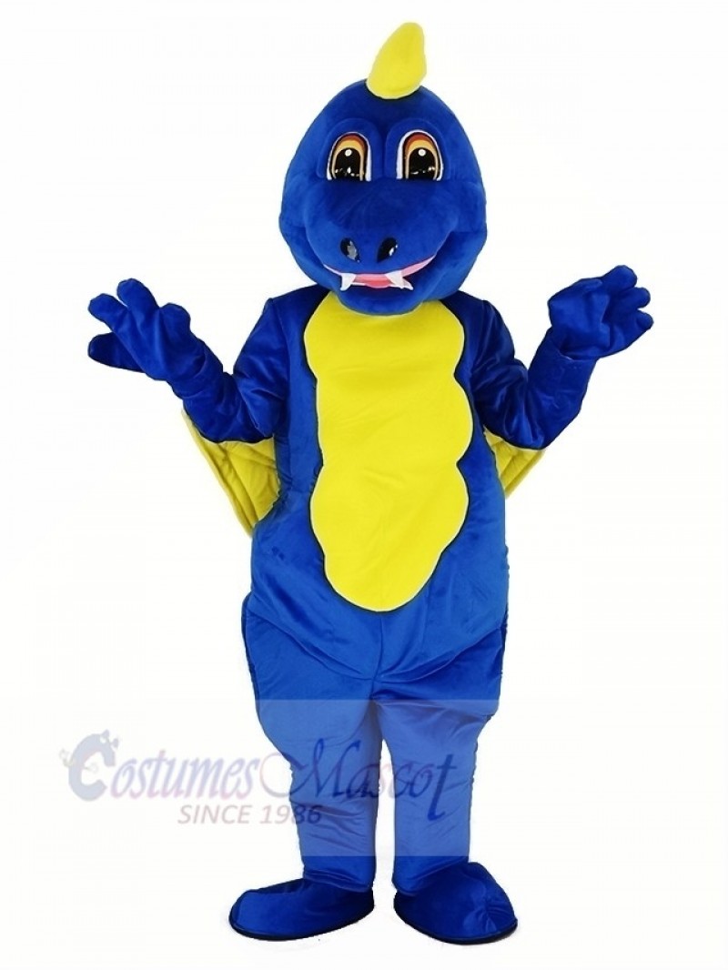 Blue Fly Dragon Mascot Costume Adult