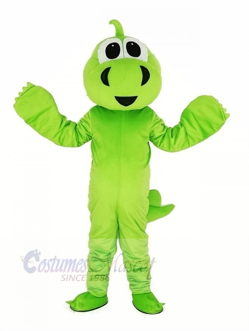 Grass Green Dinosaur Adult Mascot Costume Cartoon