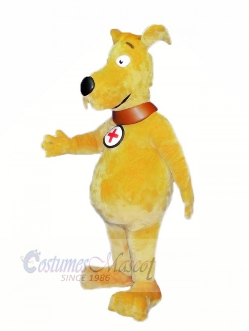 Cute Light Brown Dog Mascot Costume College 