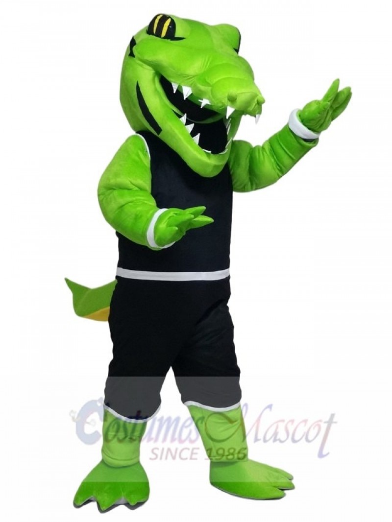 Power Gator with Sport Suit Mascot Costumes Animal