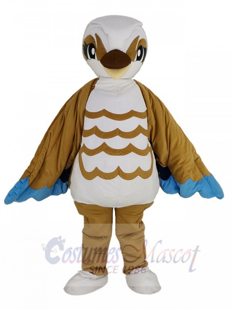 Brown and White Bird Mascot Costume
