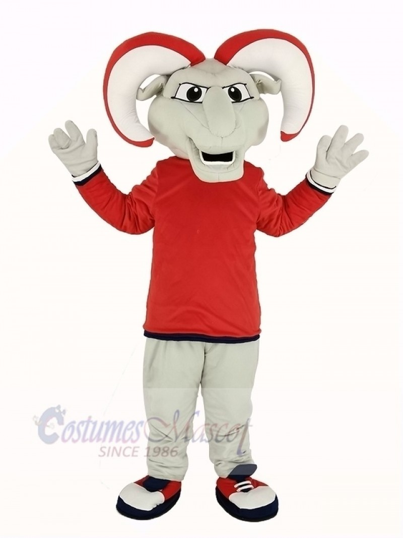 Ram with Red Coat Mascot Costume Animal