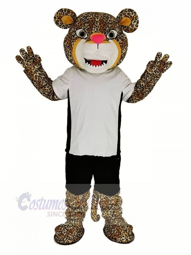 Power Jaguar with T-shirt Mascot Costume Animal
