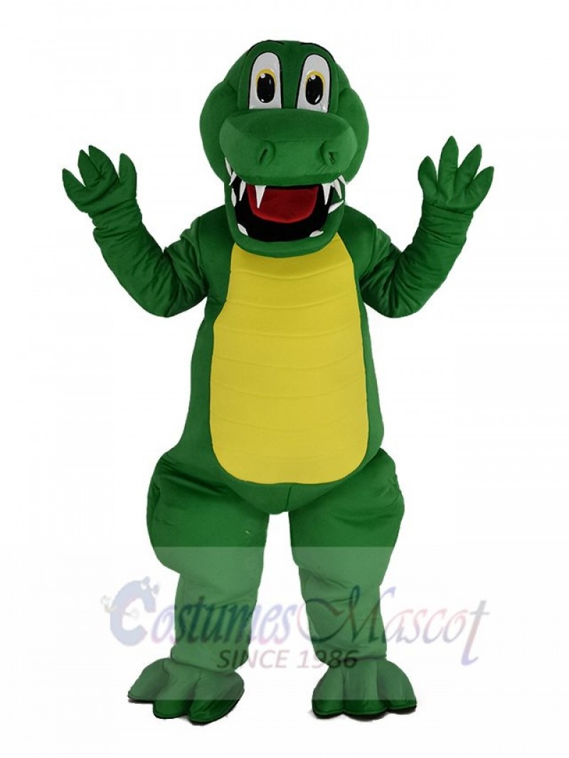 Funny Green Alligator Mascot Costume Animal