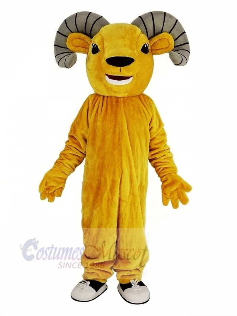 Light Brown Sport Ram Mascot Costume Animal