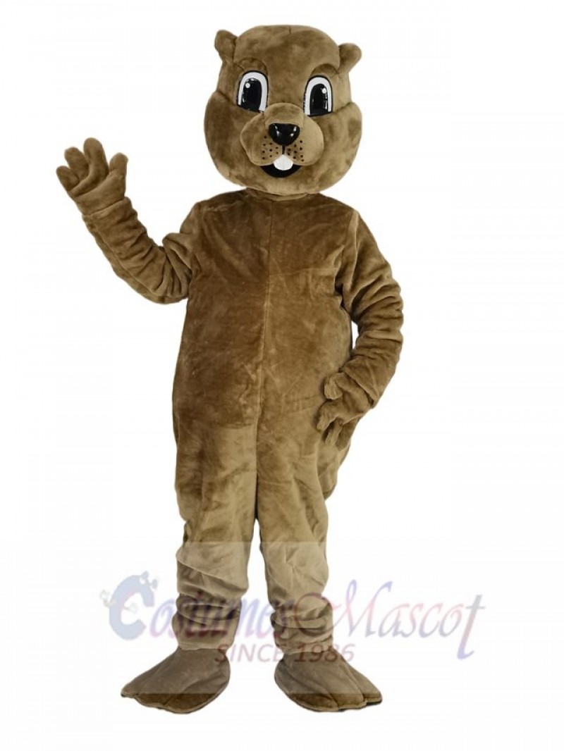 Brown Groundhog Mascot Costume Animal