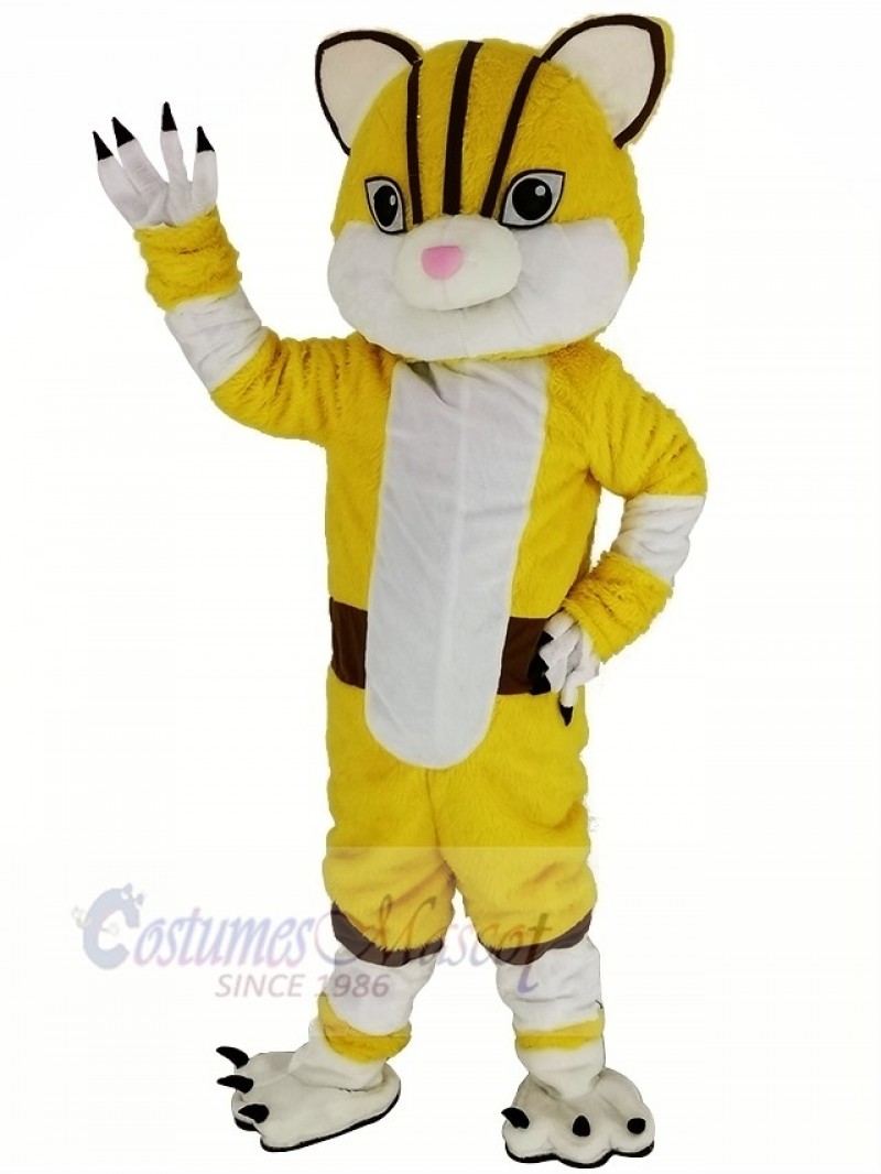 Yellow Tiger Mascot Costume