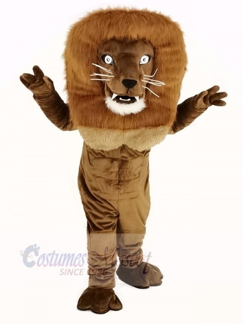 Strong Power Lion Mascot Costume Adult