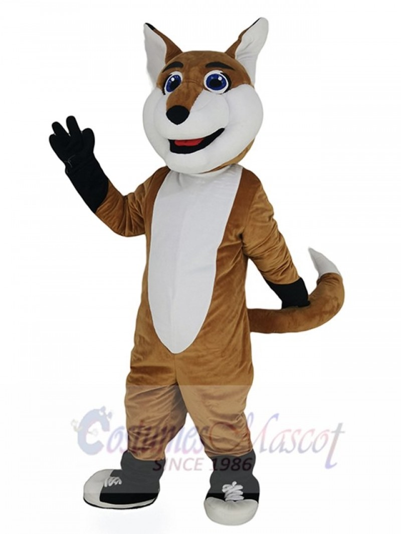 Smiling Fox Mascot Costume Animal