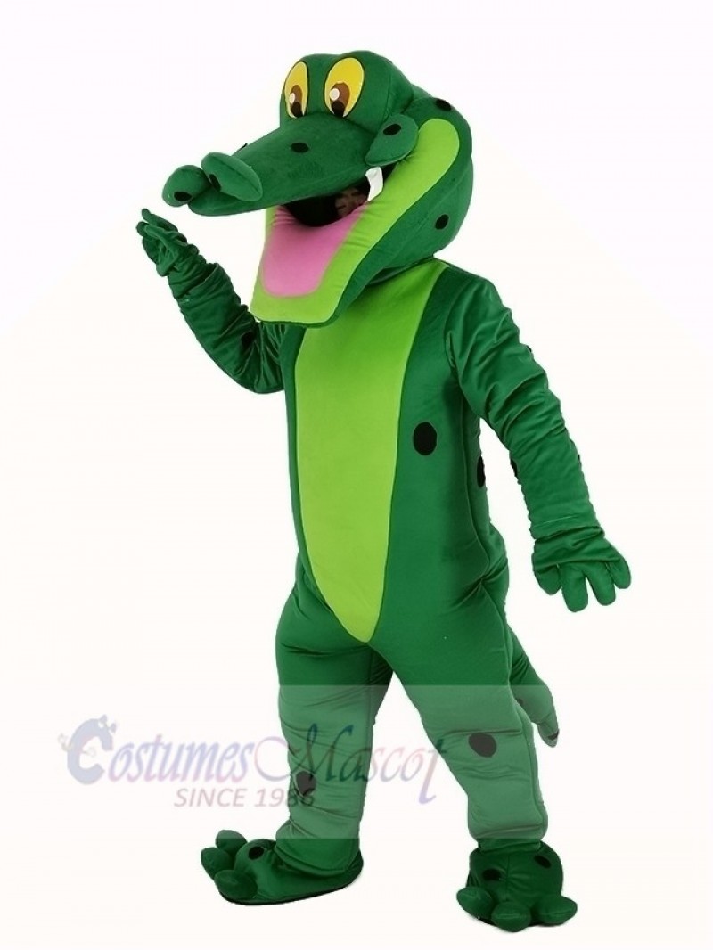 Smiling Alligator Mascot Costume Adult