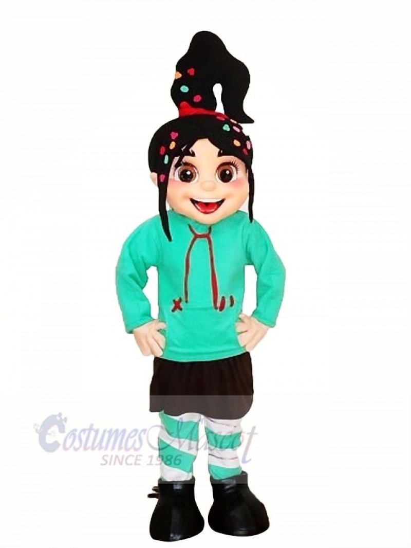 Cute Girl Vanellope Mascot Costumes Cartoon
