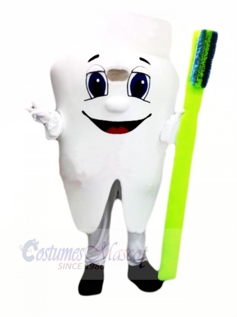 Healthy Tooth Mascot Costume Cartoon