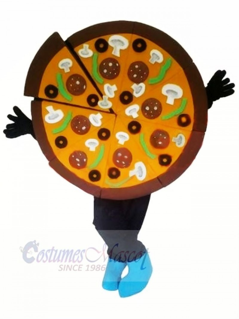 Yummy Pizza Mascot Costume Cartoon