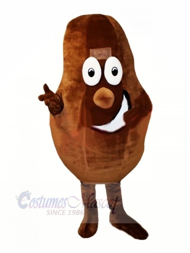 Cocoa Bean Mascot Costume Cartoon