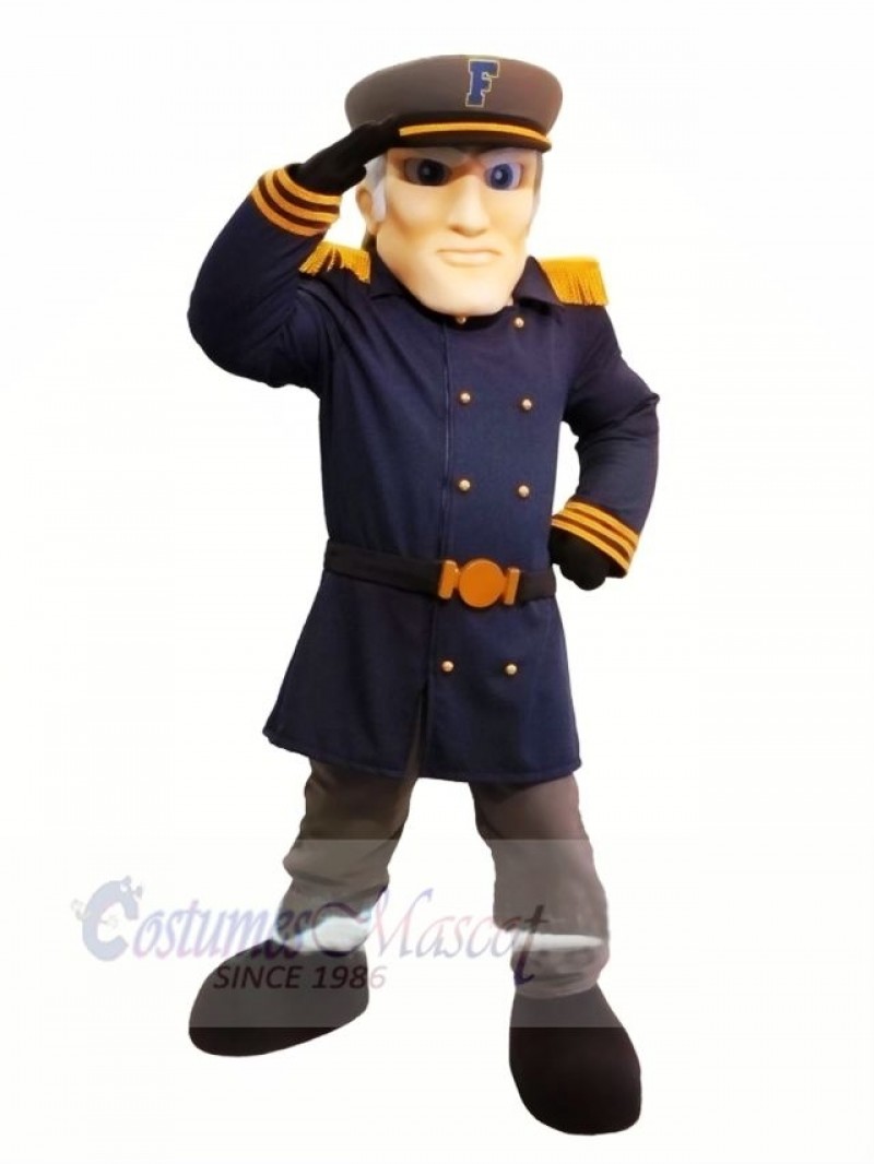 Cool Admiral Dave Mascot Costume People