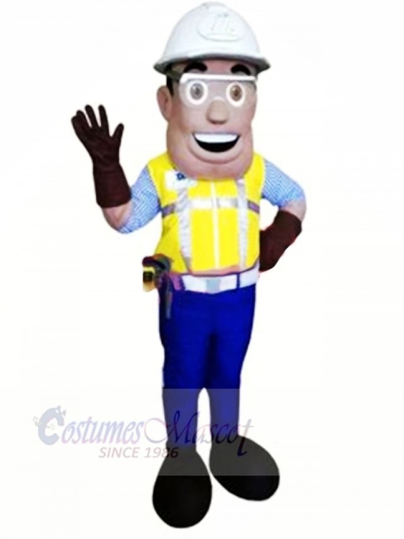 Smiling Engineer Mascot Costume People	