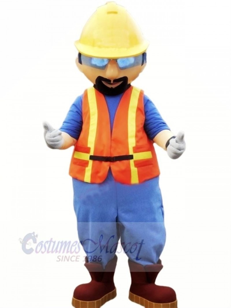 Builder with Yellow Hat Mascot Costume People