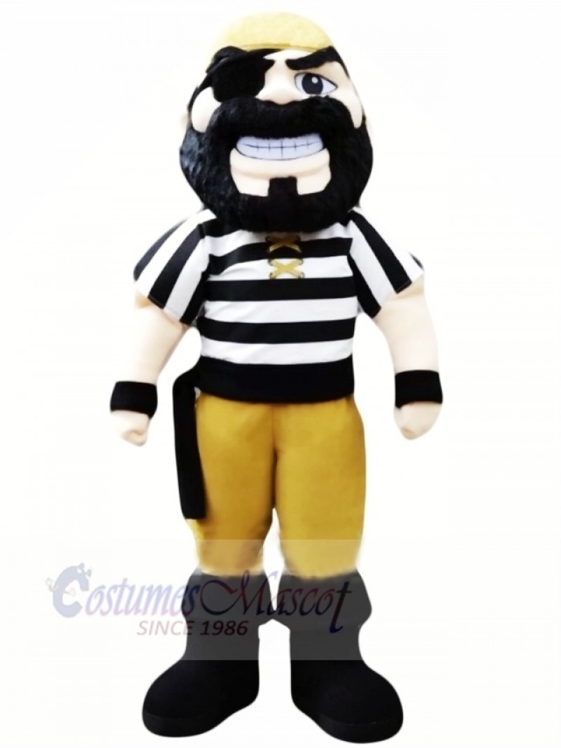 Strong Pirate with Big Eyes Mascot Costume People	