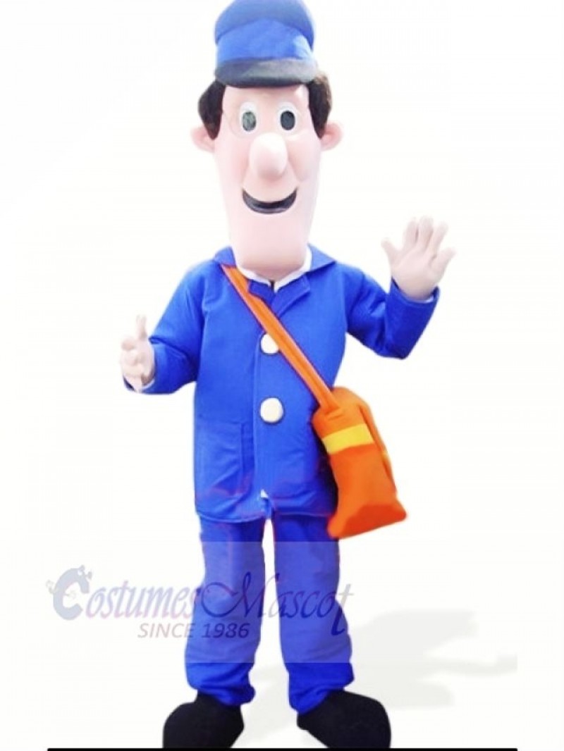 Postman with Big Nose Mascot Costume People