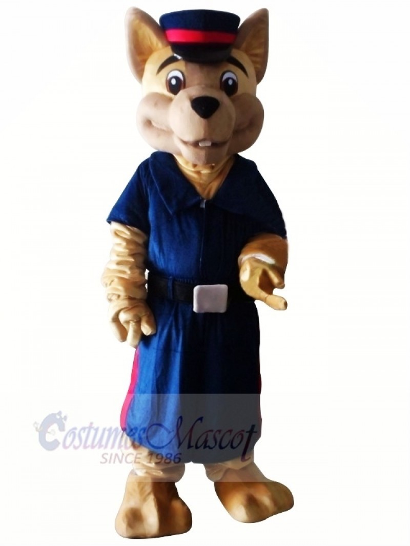 Police Dog Adult Mascot Costume Halloween Christmas Cartoon