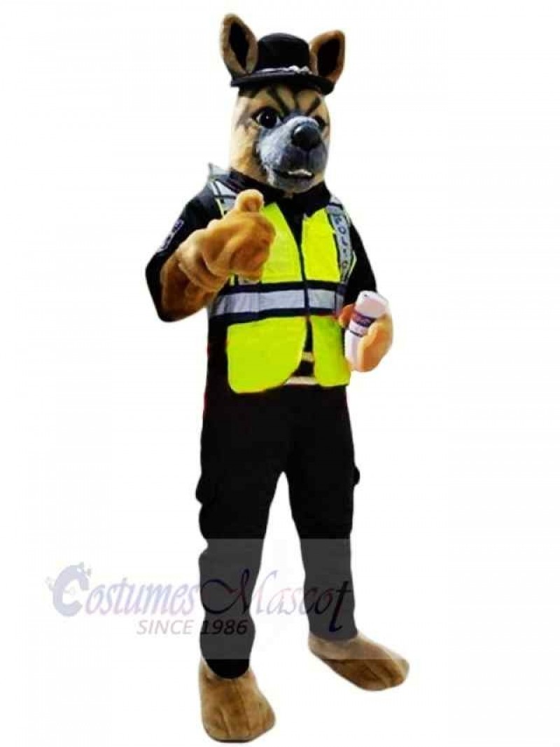Top Quality Police Dog Mascot Costume Cartoon