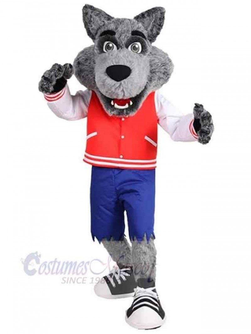 Wolf mascot costume