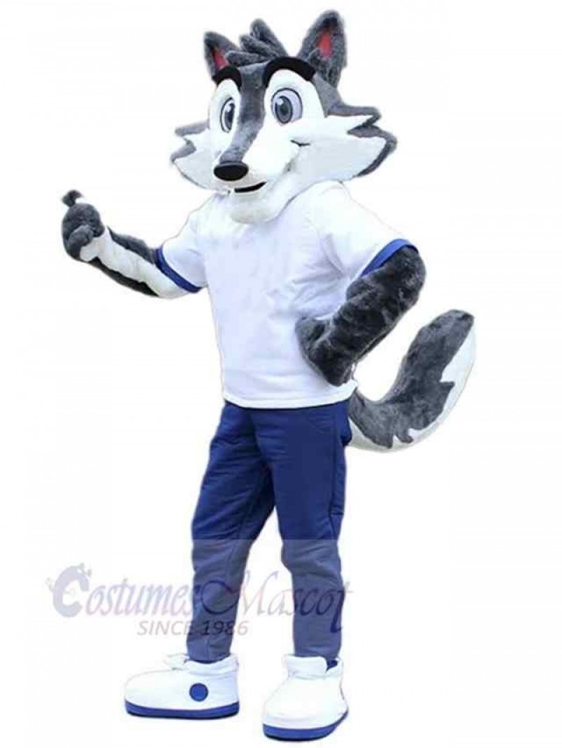 Wolf mascot costume