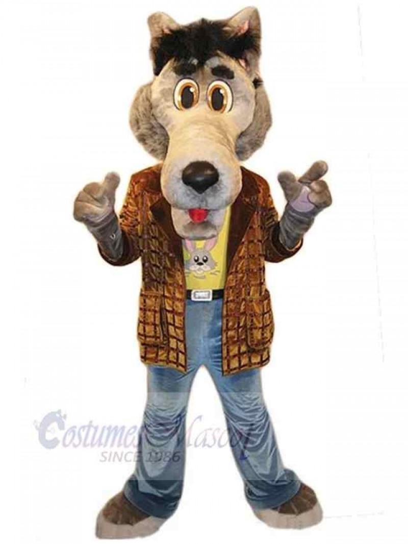 Wolf mascot costume