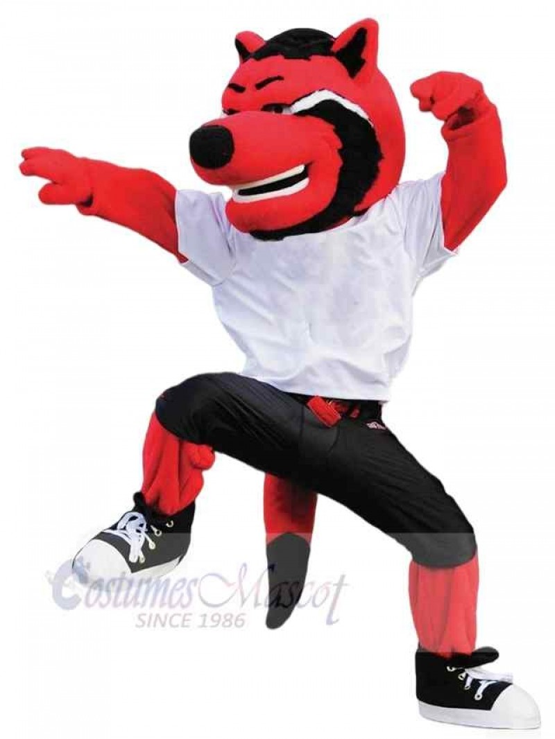 Wolf mascot costume