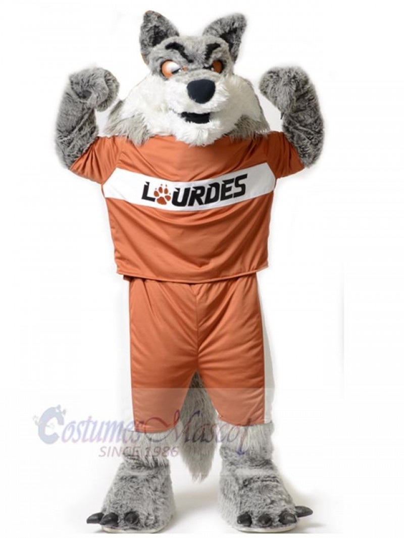 Wolf mascot costume