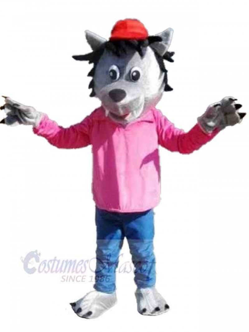 Wolf mascot costume