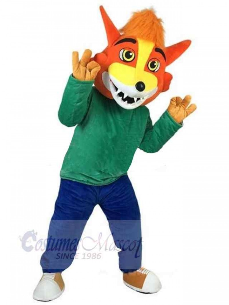 Wolf mascot costume