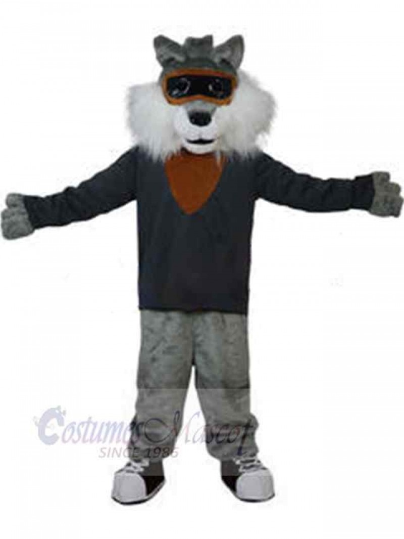 Wolf mascot costume